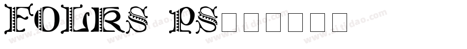 Folks PS字体转换